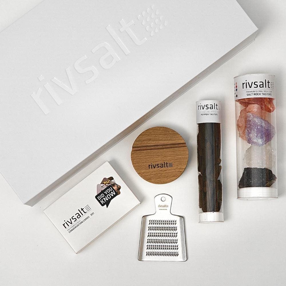 Rivsalt Gift Box Plus - Selection of Salt & Pepper Tasters