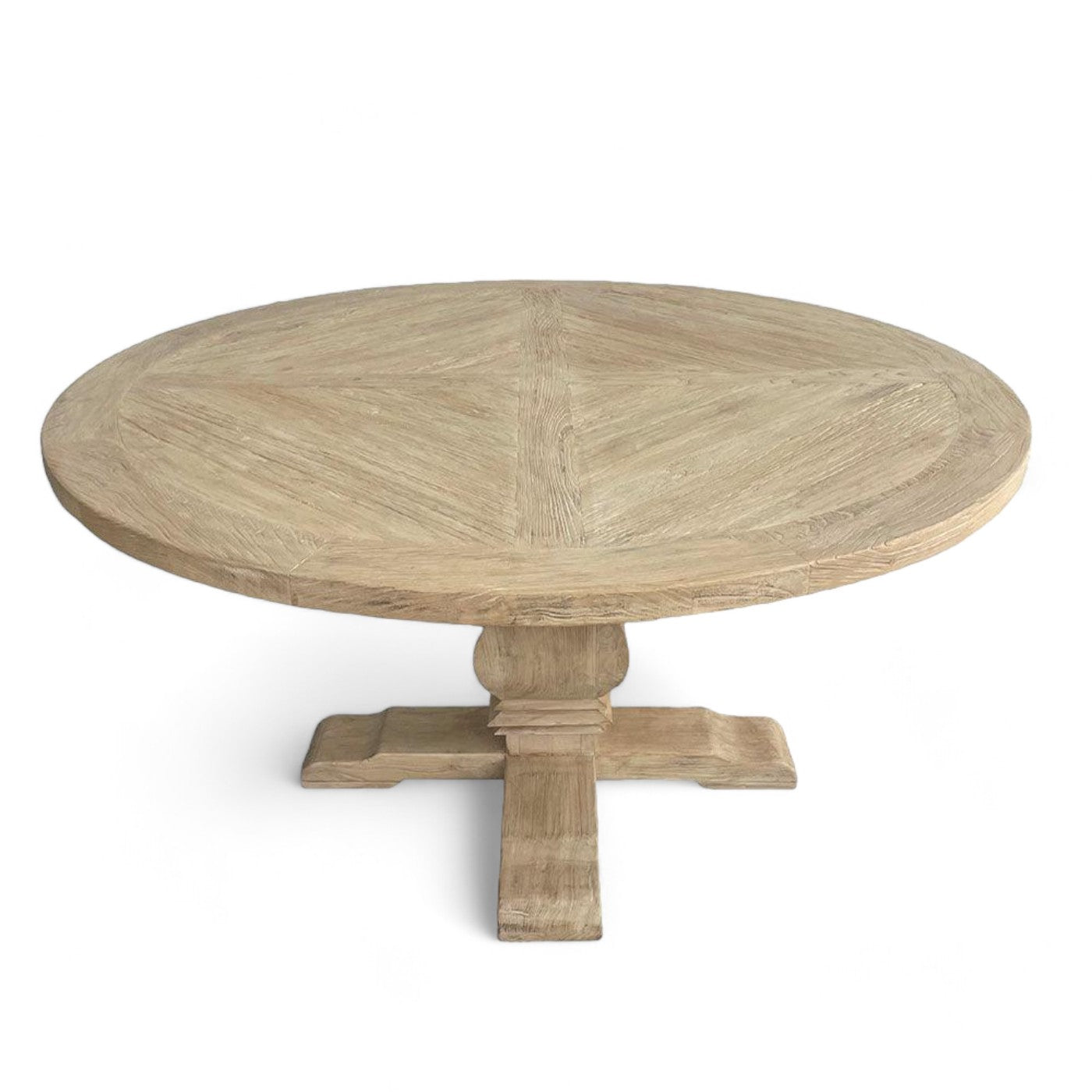 Round Pedestal Timber Dining Table 1.5m Seats 4-6