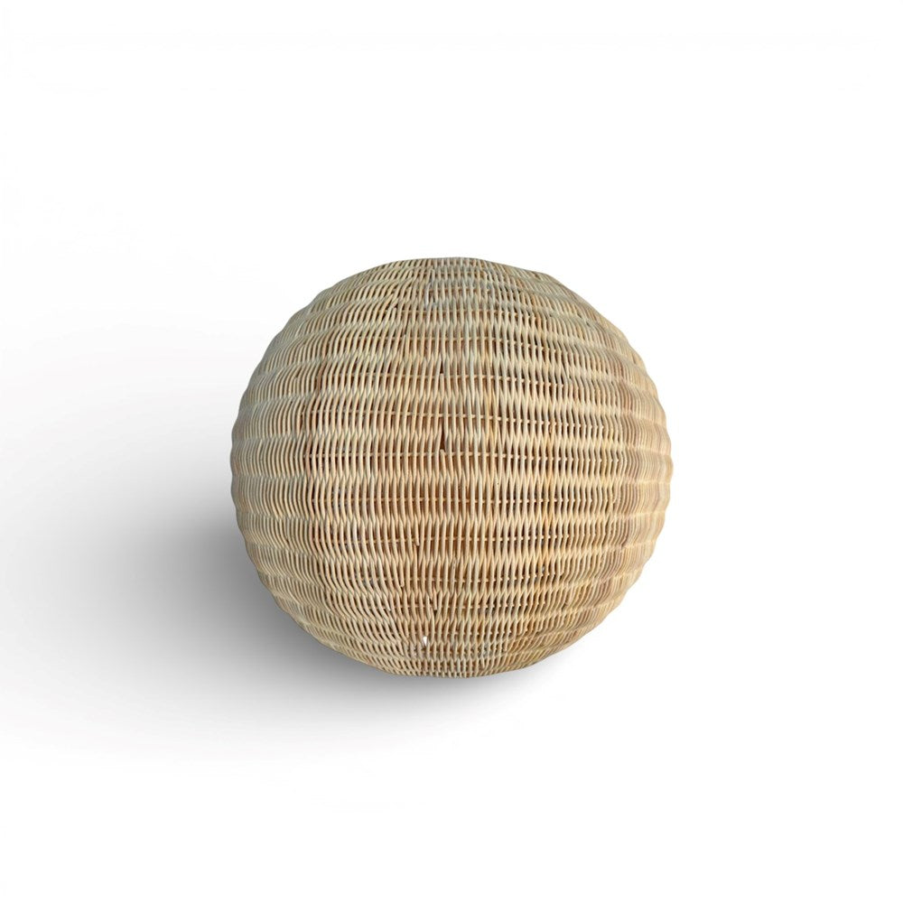 Ruban Rattan Round Pendant - Small