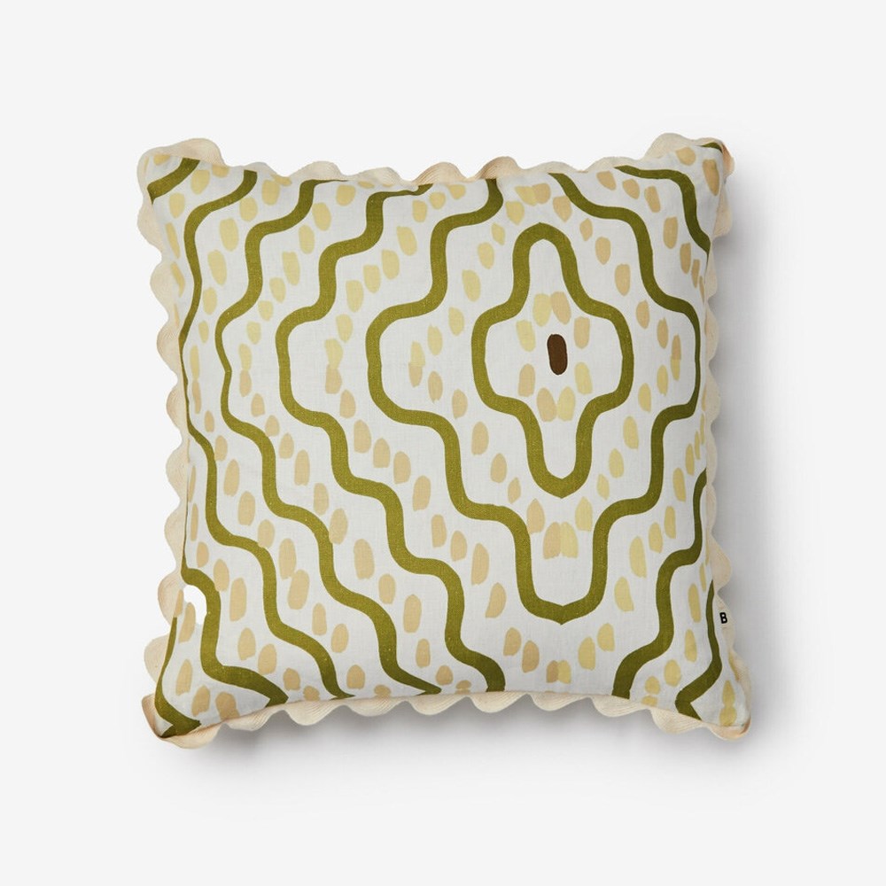 Rushes Olive Cushion