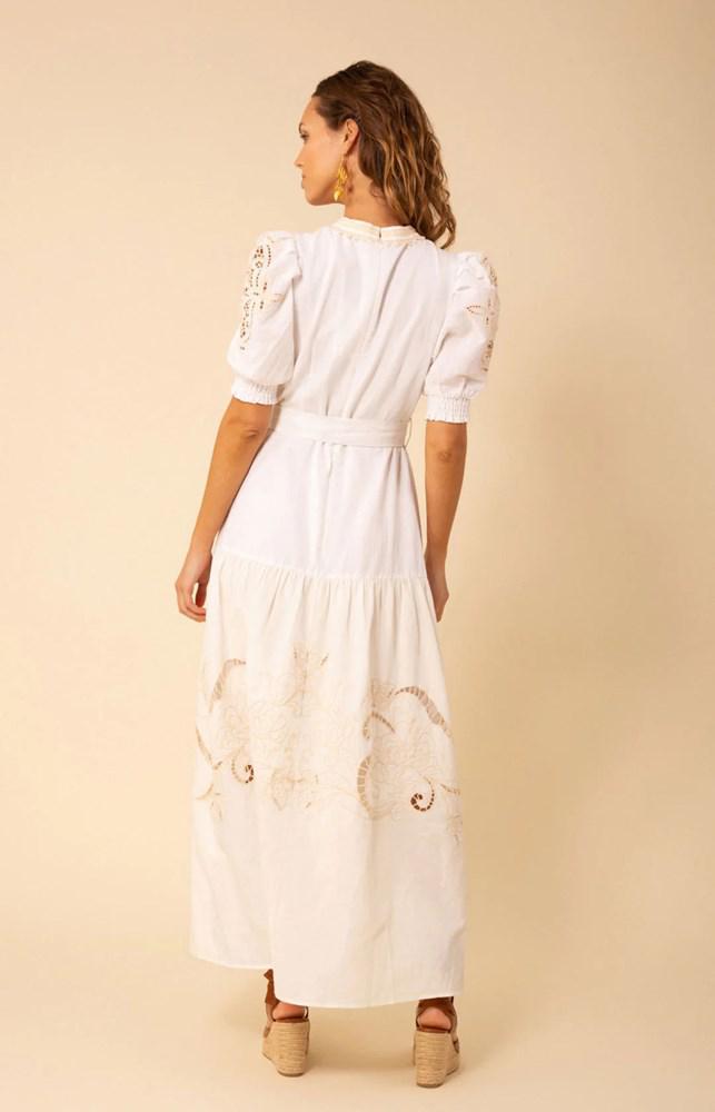 Ruth Linen Maxi Dress Ivory