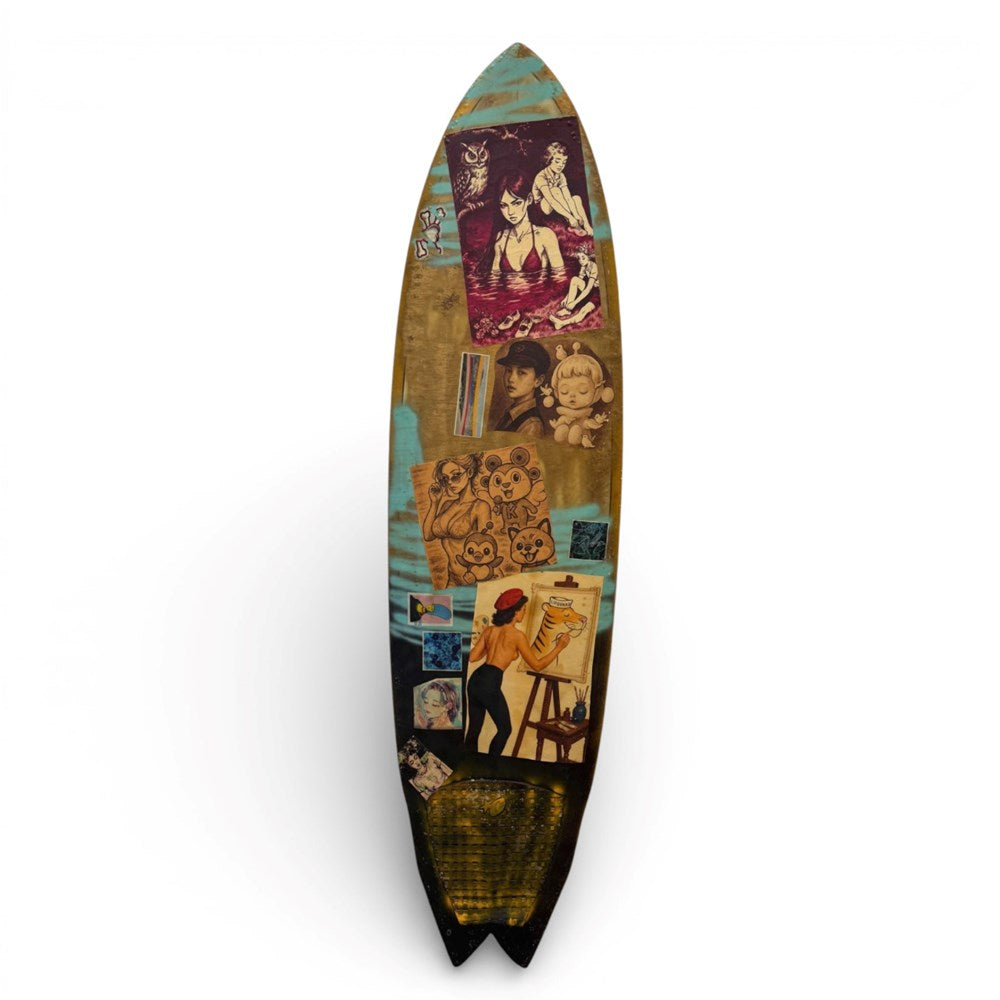 SURFBOARD II-Original-David Bromley-St Barts Collecte Ferry Rd Southport