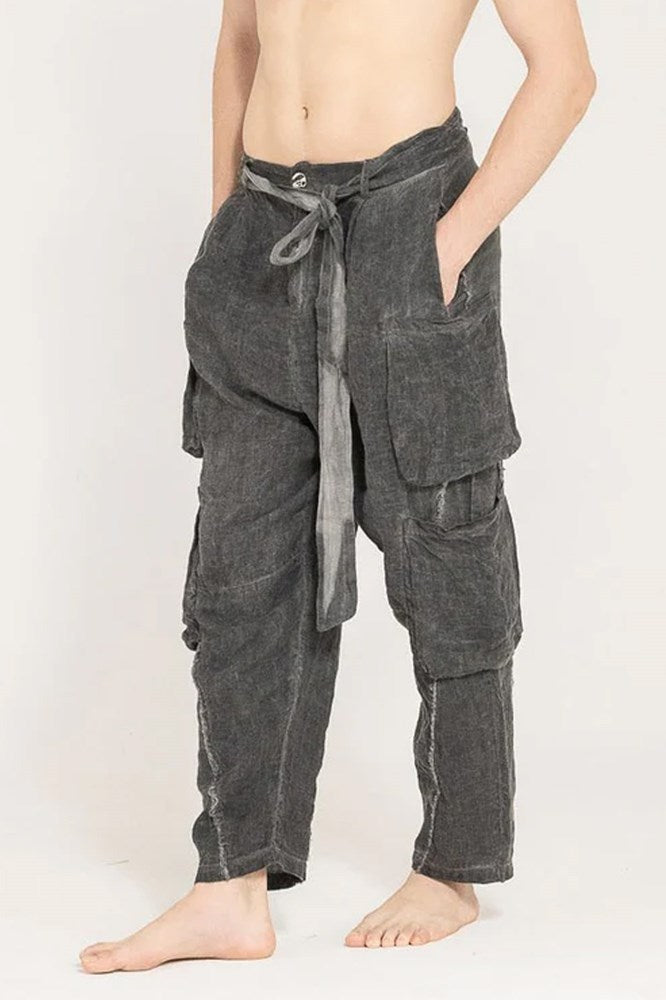 Sanctamuerte Drop Crotch Pants - Ash Grey