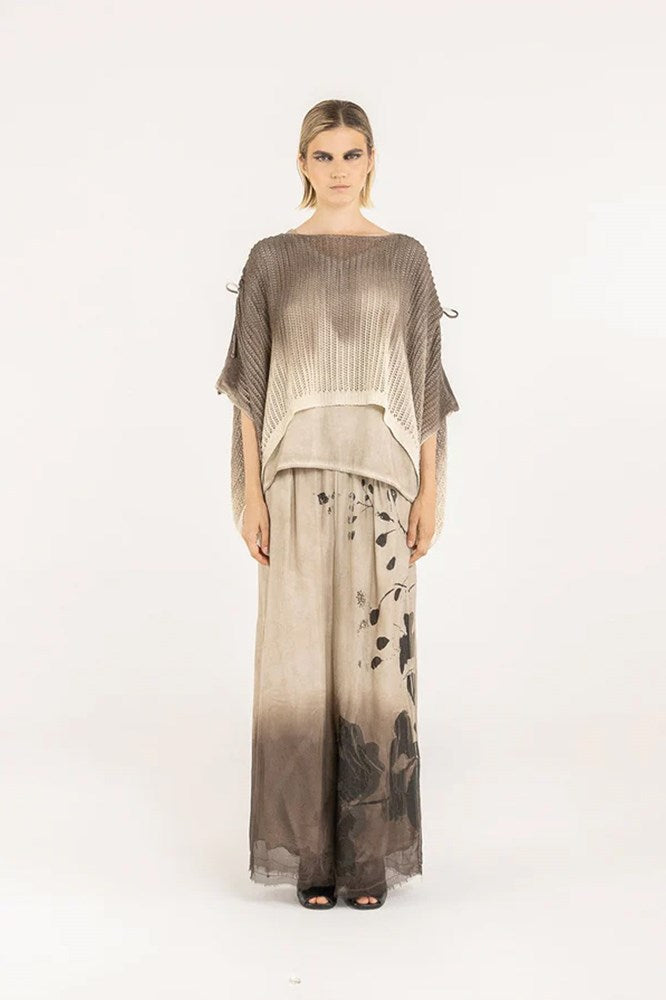 Sanctamuerte Knitted Short Top - Sand Shell/Spray