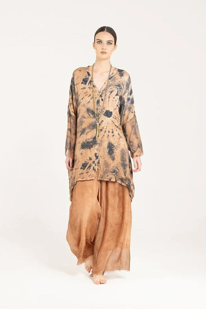 Sanctamuerte Shirt - Starfish Orange Print