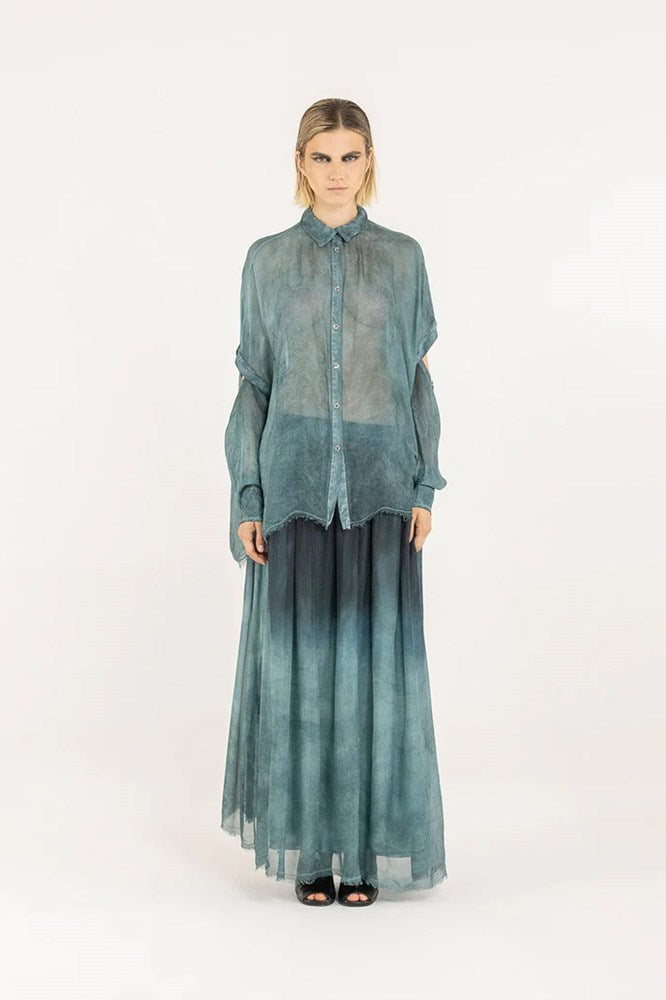 Sanctamuerte Short/Long Sleeve Shirt - Tiffany Marine