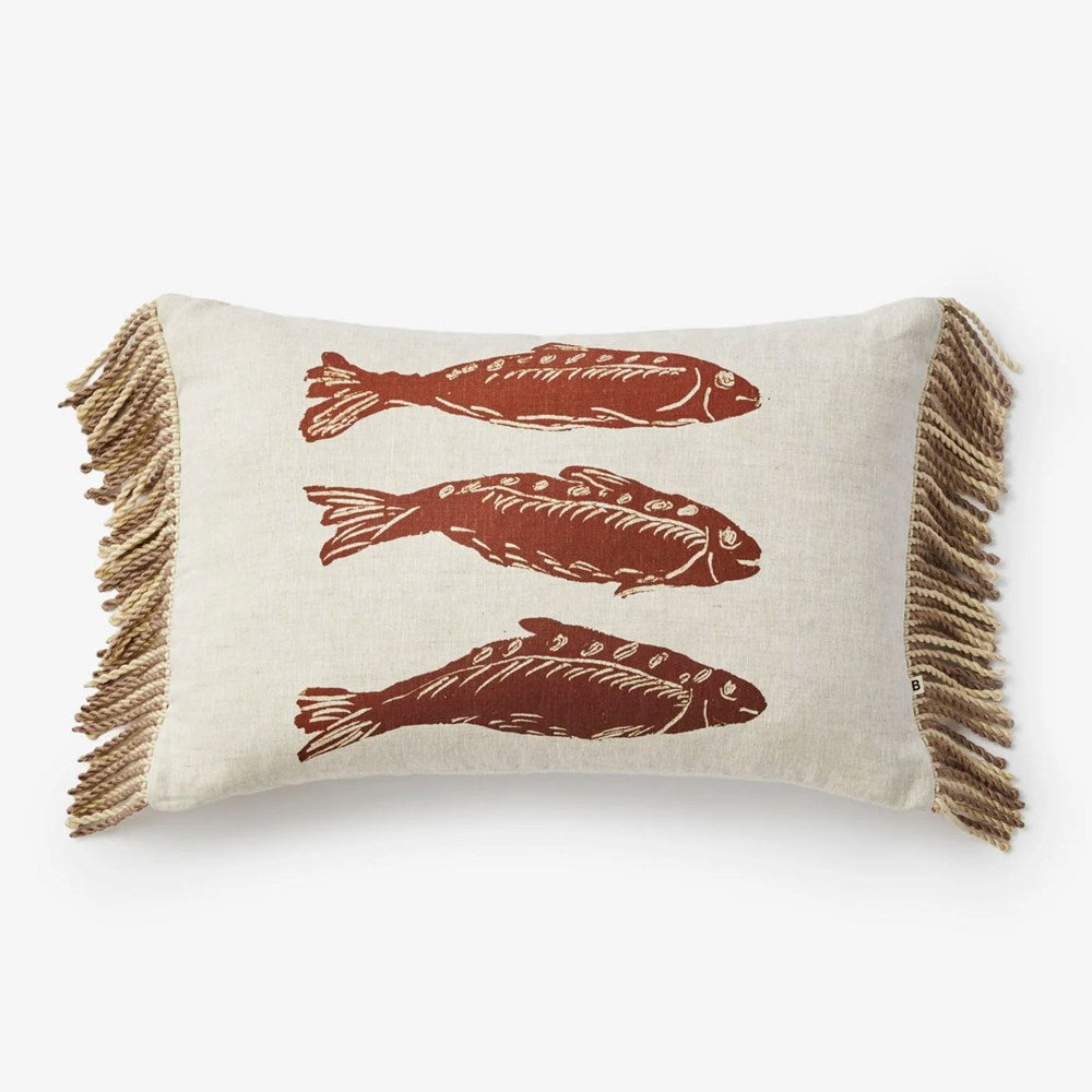 Sardines Cushion - Tan