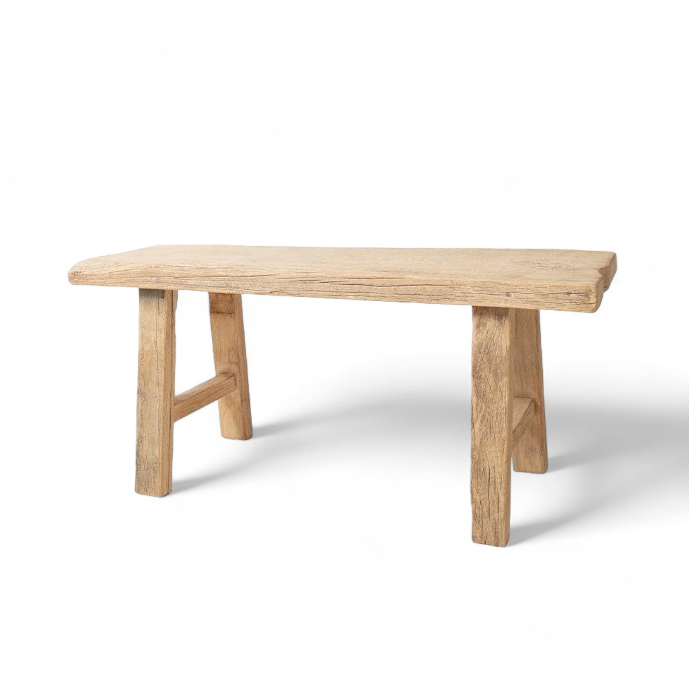 Short Elm Bench - Natural