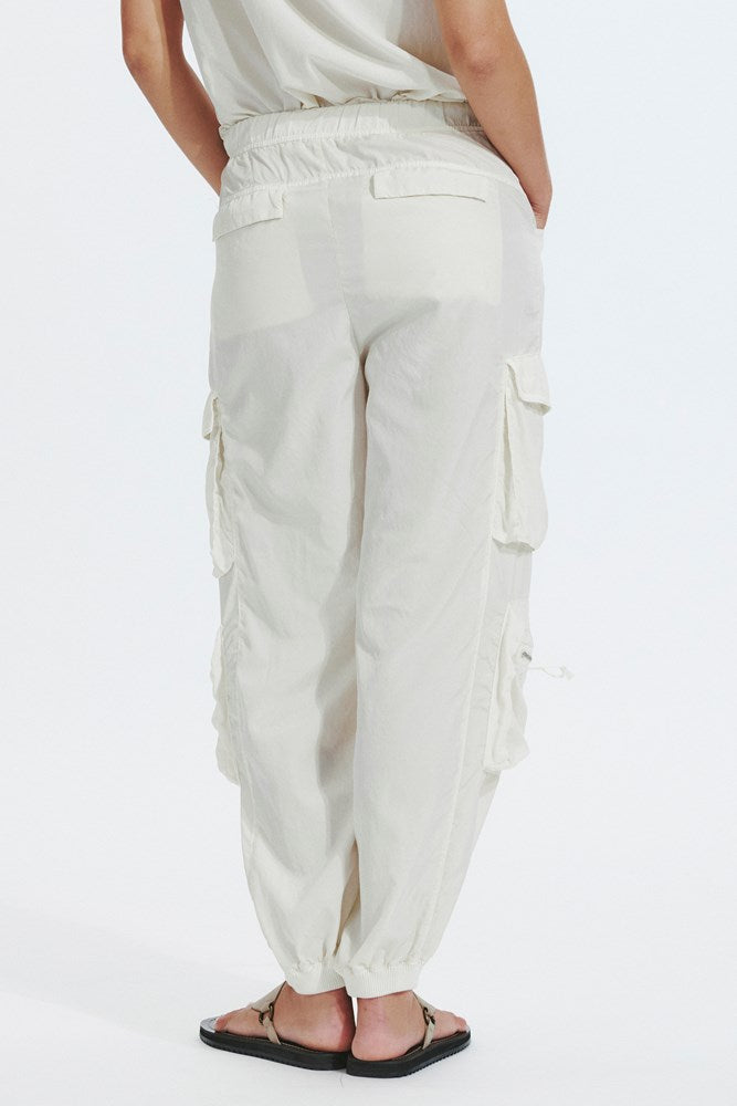 Silk Cargo Pant - Sand