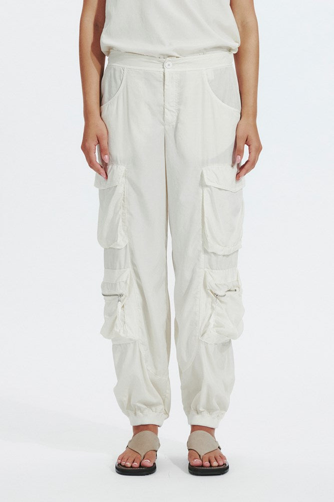 Silk Cargo Pant - Sand