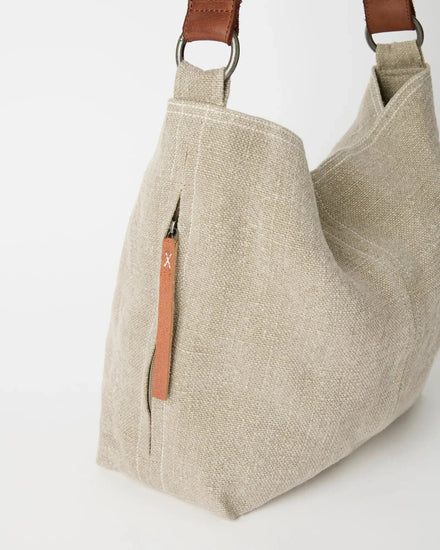 Slouchy Baby Jute Bag - Ash Grey-St Barts