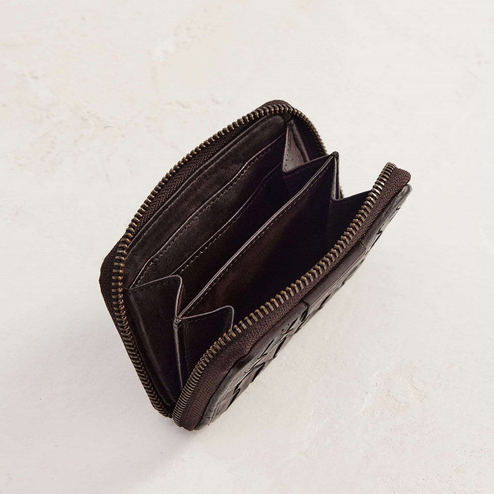 Small Basque Wallet - Chocolate