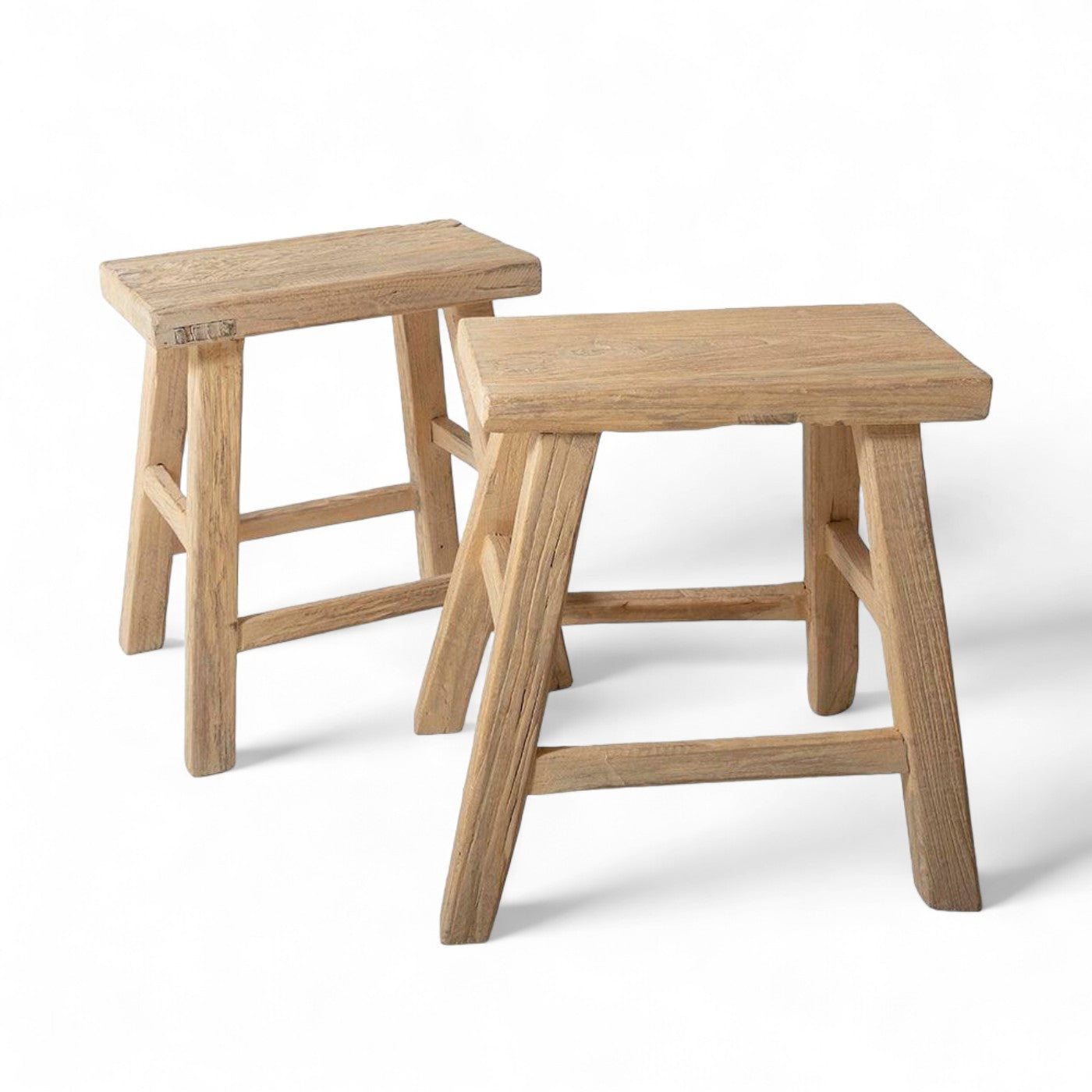 Small Elm Workers Stool