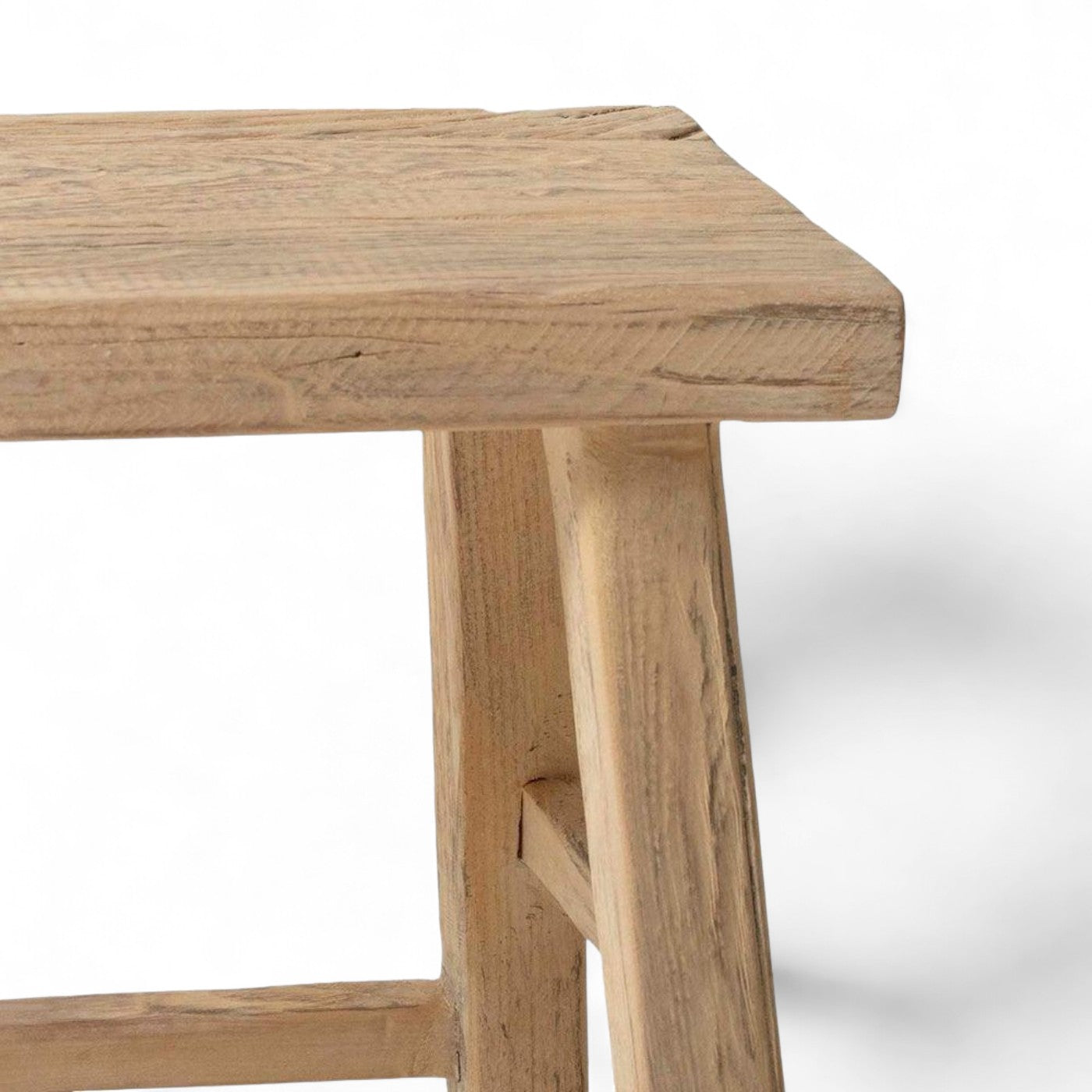 Small Elm Workers Stool