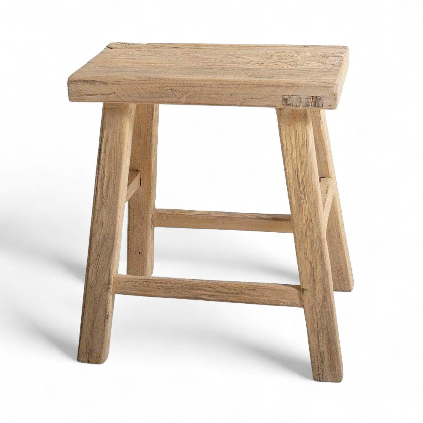 Small Elm Workers Stool