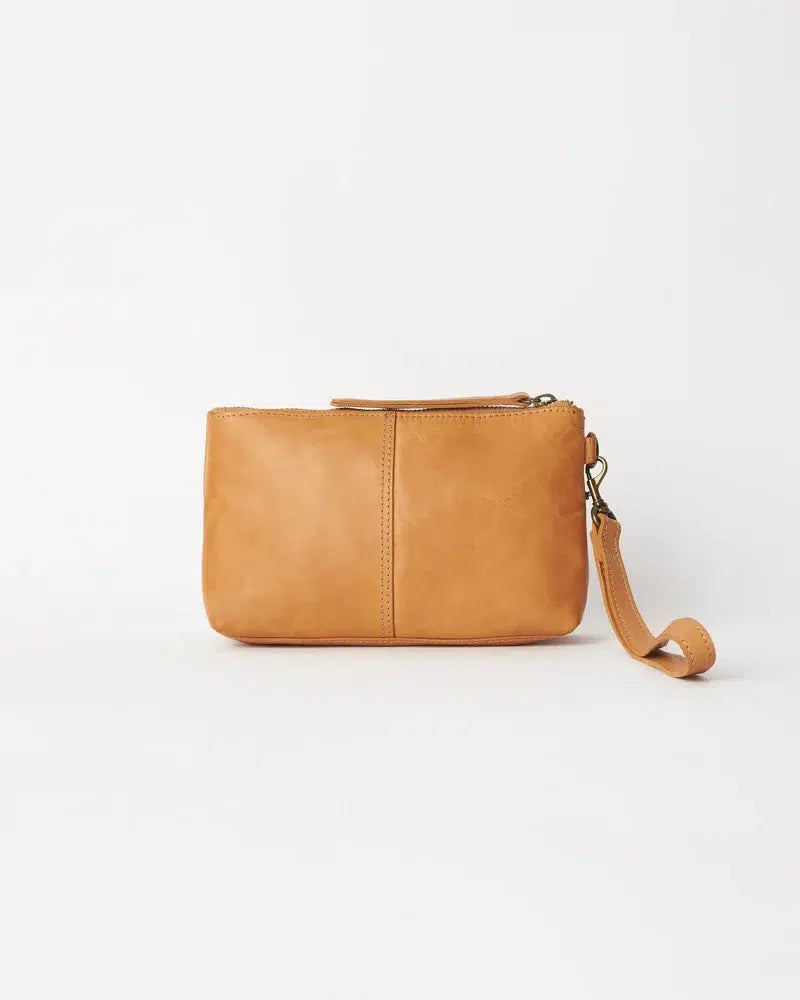 Small Essential Leather Pouch - Tan