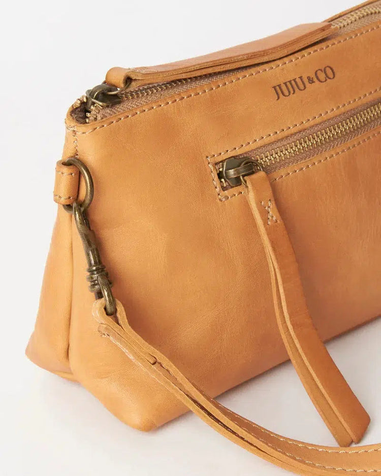Small Essential Leather Pouch - Tan