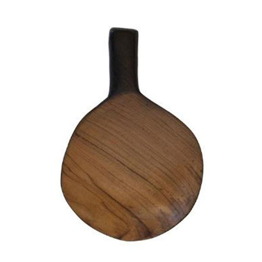 Small Organic Platter with Black Handle Wooden Board