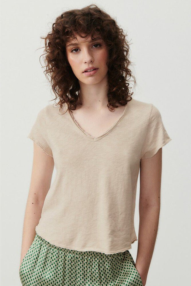 Sonoma V-Neck T-Shirt - Vintage Mastic