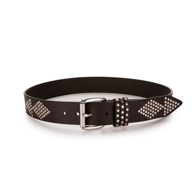 Stud Belt - Chocolate