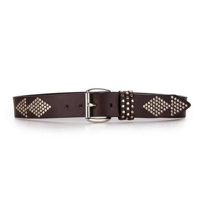 Stud Belt - Chocolate