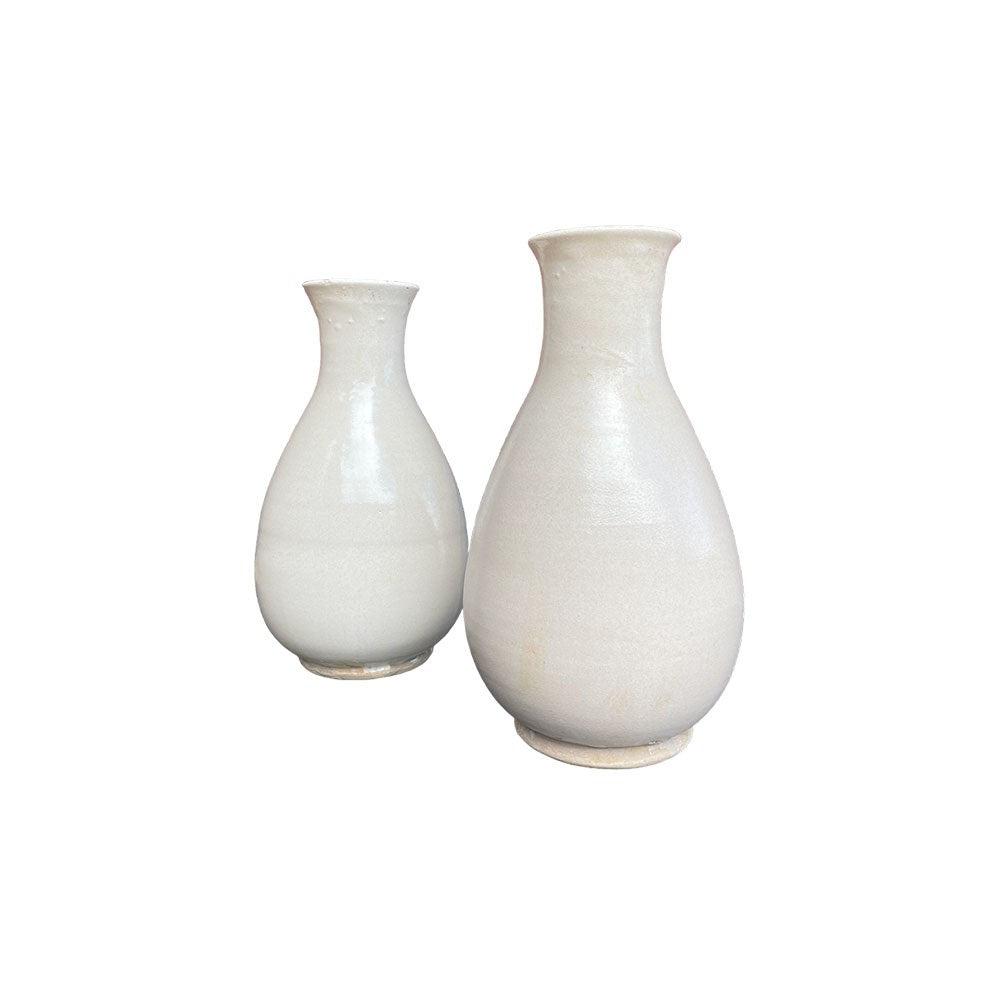 Tall White Porcelain Vase