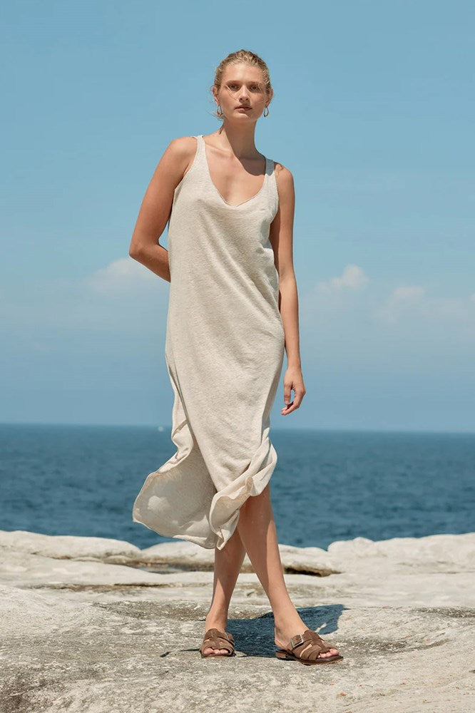 Tank Linen Dress - Natural