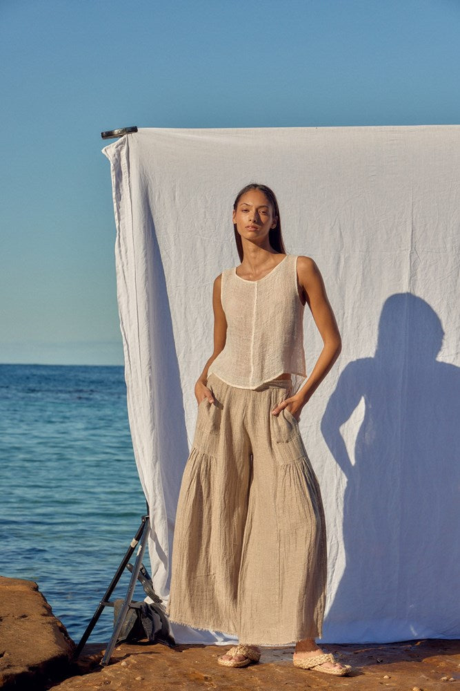Estilo Emporio-Taomina Pant - Samba Natural-Pants-st-barts-brisbane-goldcoast-cabarita-southport