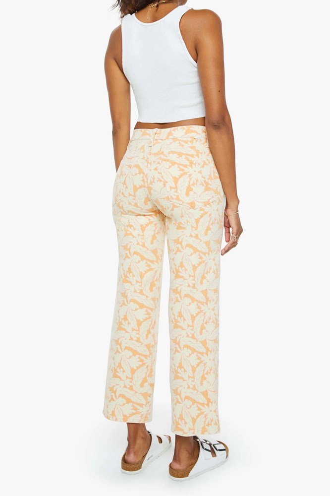 The Mid Rise Zip Rambler Ankle Jean - Coral Reef