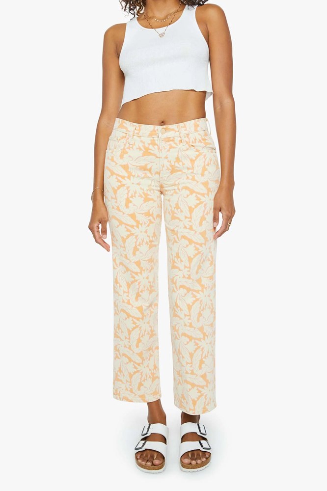 The Mid Rise Zip Rambler Ankle Jean - Coral Reef