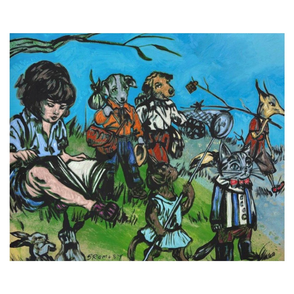 The Tale of the Woodland Friends-Original-David Bromley-St Barts Collecte Ferry Rd Southport