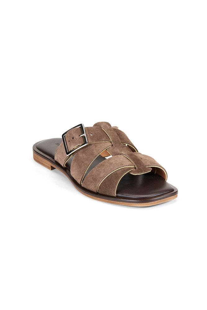 Estilo Emporio-Thierry Slide - Coffee-Shoes-st-barts-brisbane-goldcoast-cabarita-southport
