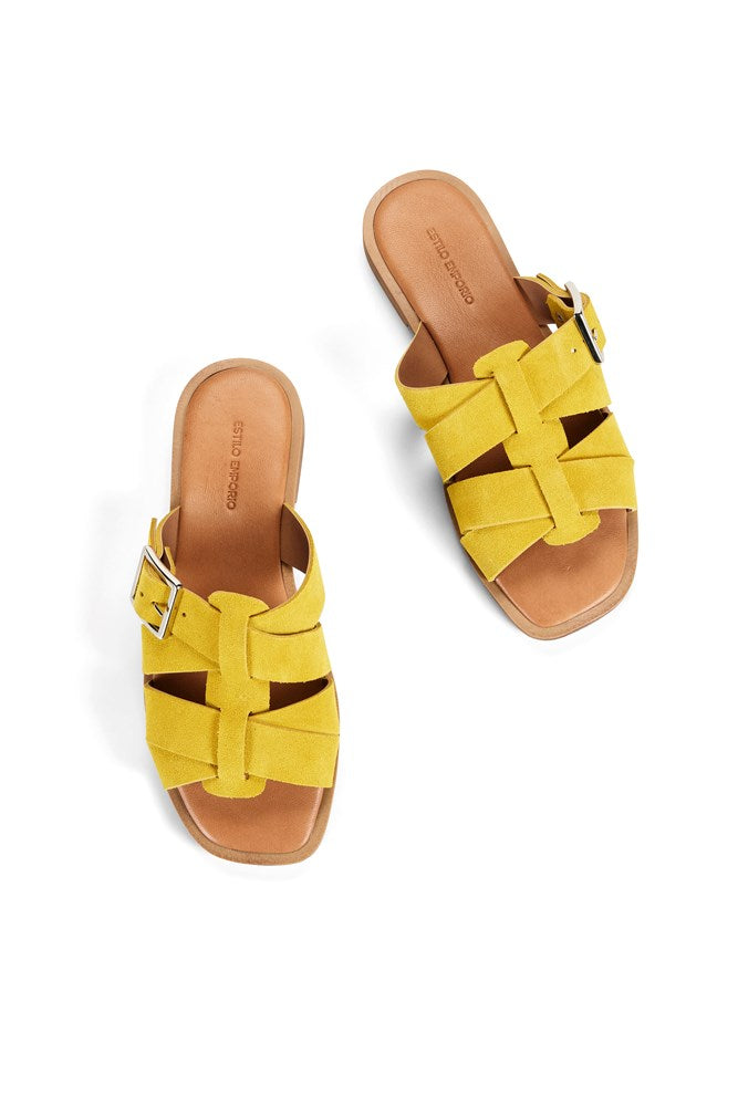 Estilo Emporio-Thierry Slide - Marigold-Shoes-st-barts-brisbane-goldcoast-cabarita-southport