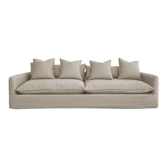 Thin Arm Sofa - 2.8m (3 Seater) 100% Natural Linen