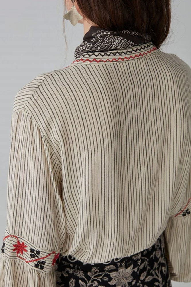 Tina Blouse - Wallflower Stripes