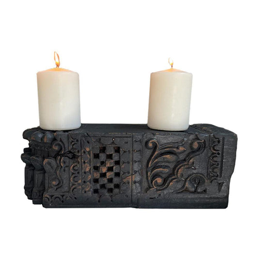 Todala Candle Holder (A) - Black