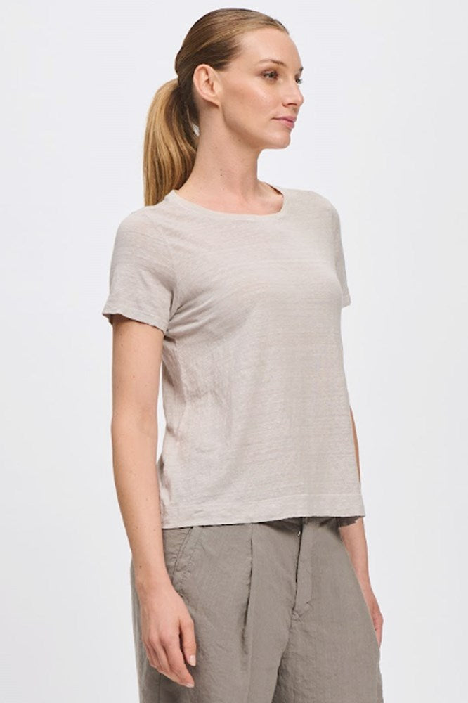 Linen Blend Tee - Transit