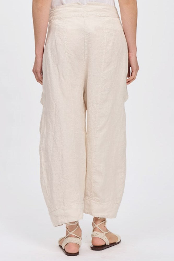 Linen Dropped Pocket Pants - Transit