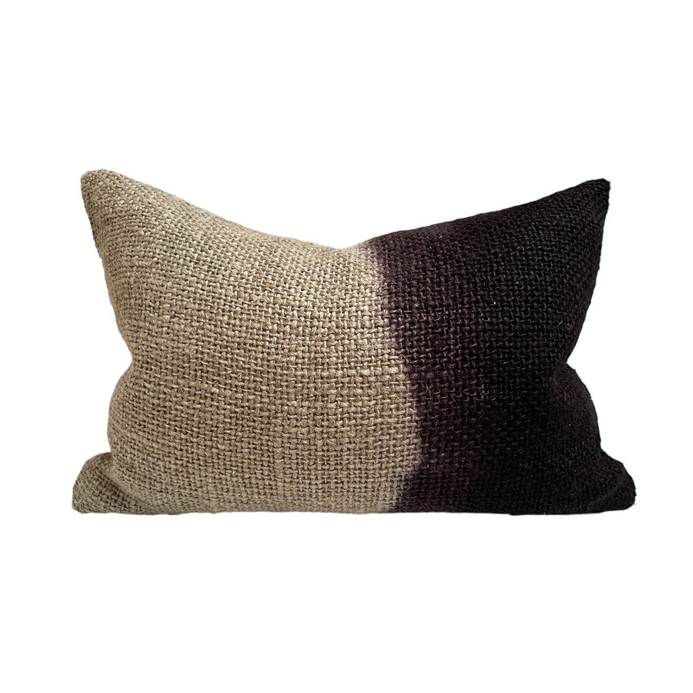 Tribe Dunk Dyed Cushion - Chocolate Plum