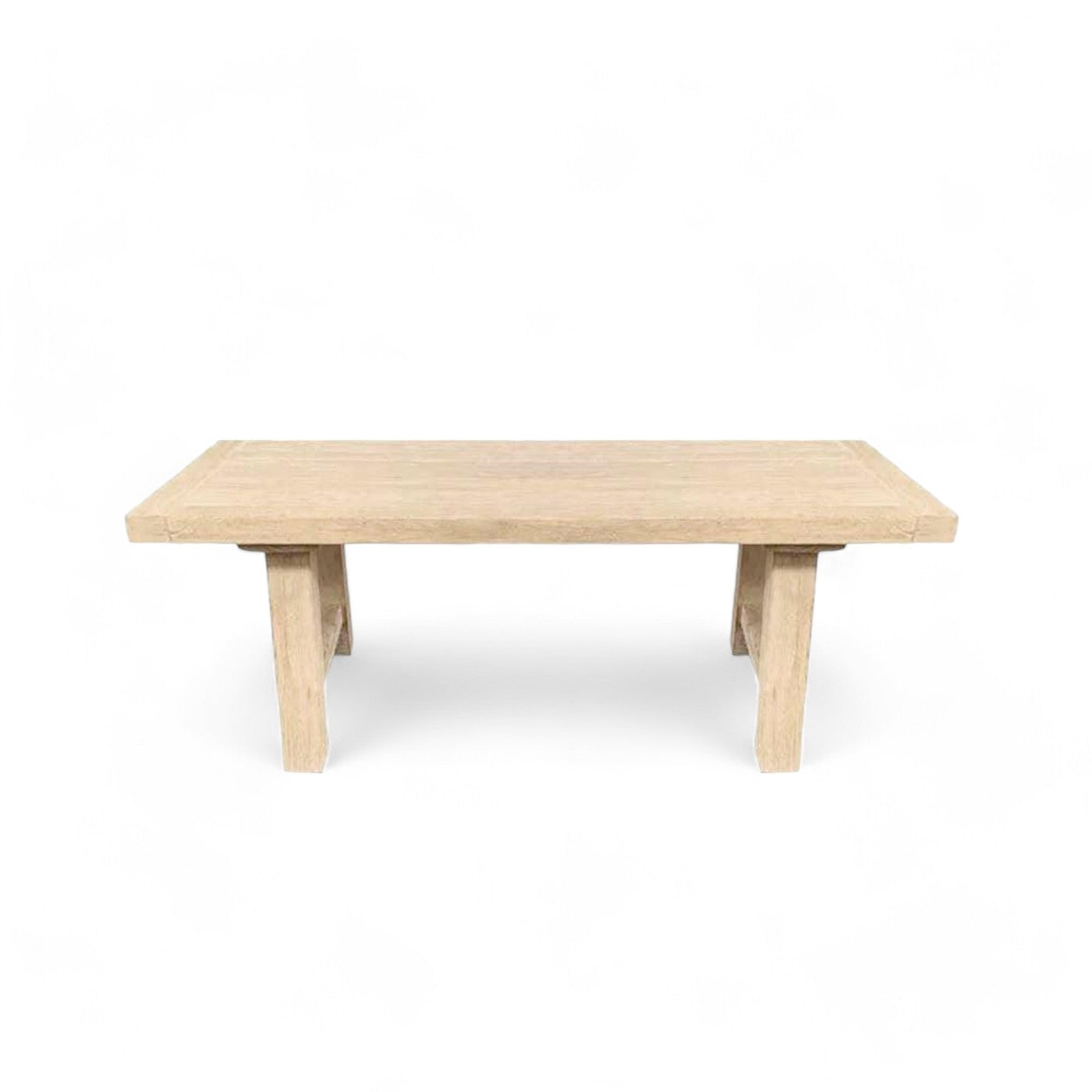 Tuscan Raw Elm Dining Table 2.2m Seats 4-6