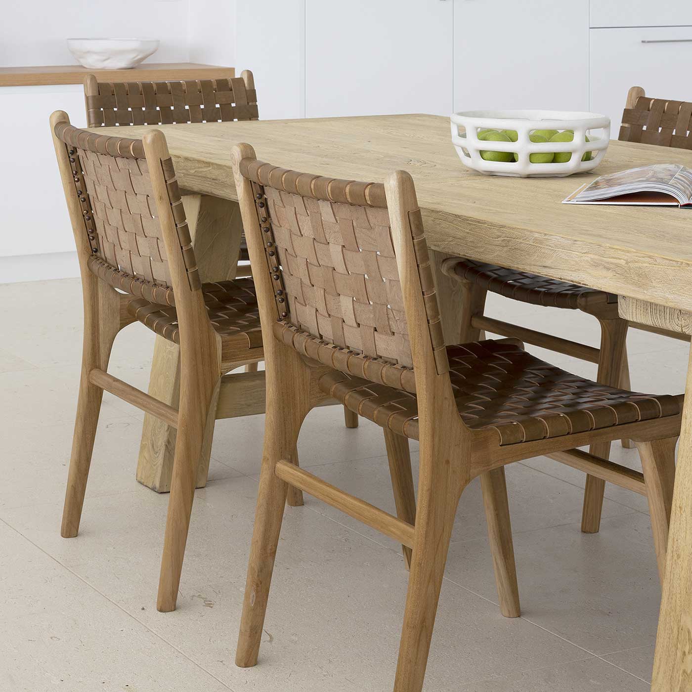 Tuscan Raw Elm Dining Table 2.8m Seats 8-10