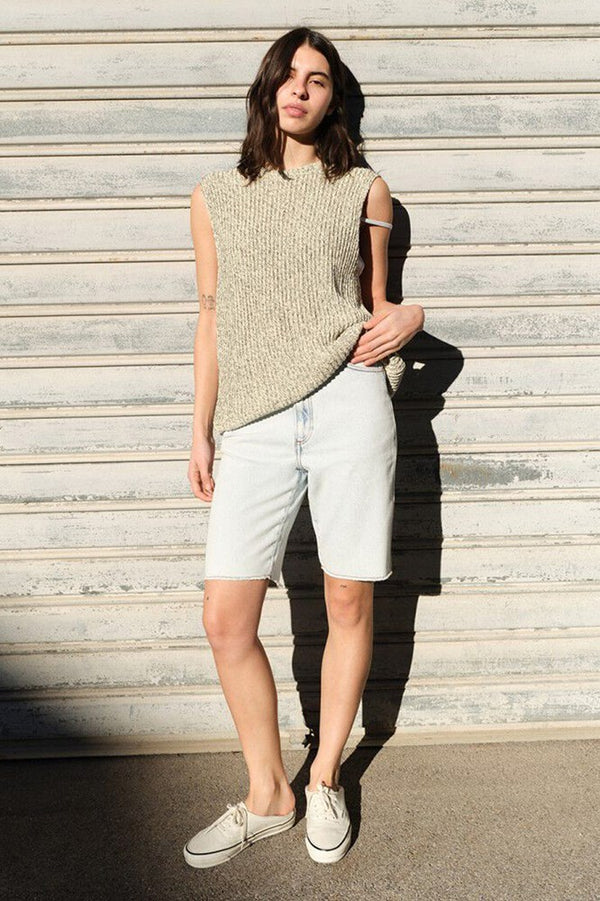 Twily Vest - Black Mouline Cream