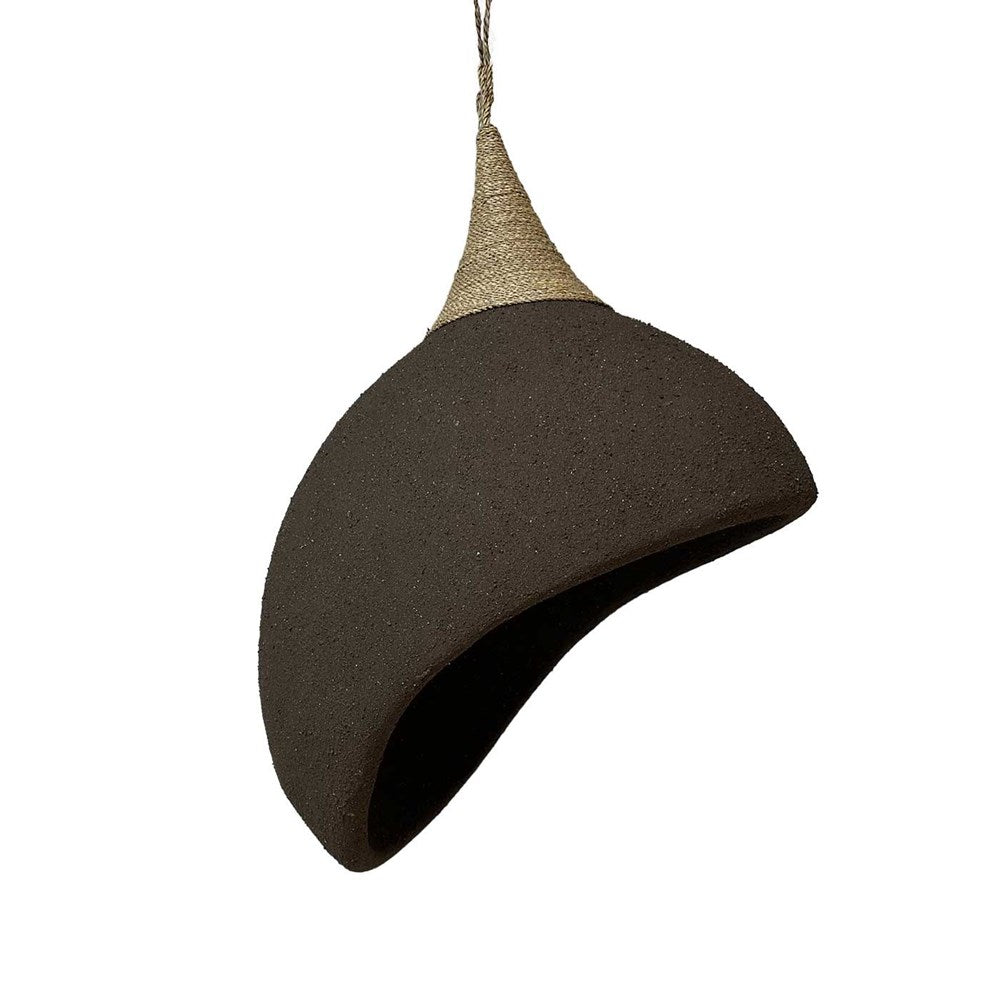 Umi Sand Dome Pendant Light - Black