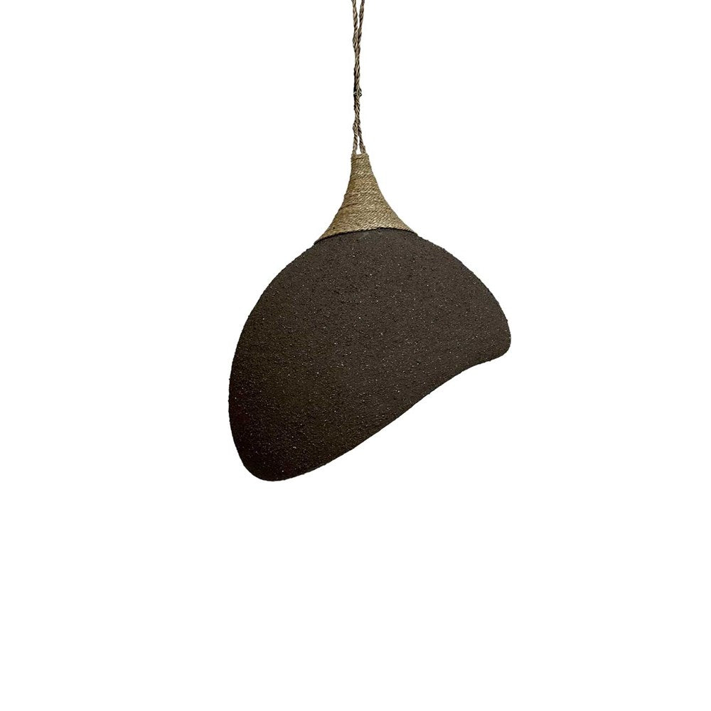 Umi Sand Dome Pendant Light - Black