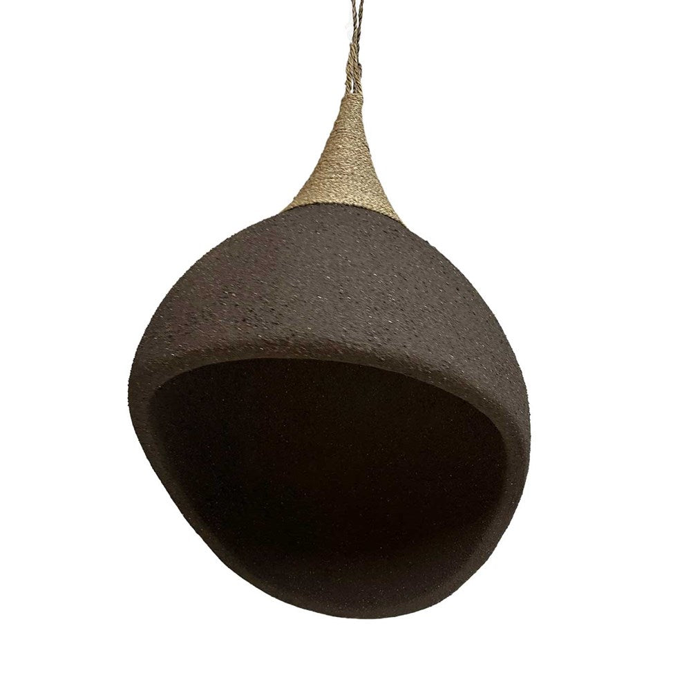 Umi Sand Dome Pendant Light - Black