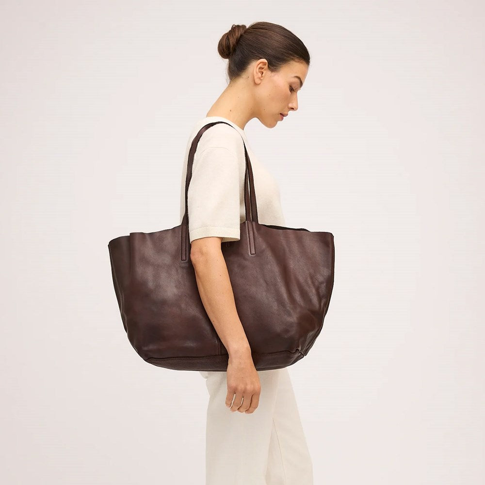 Unlined Tote - Chocolate