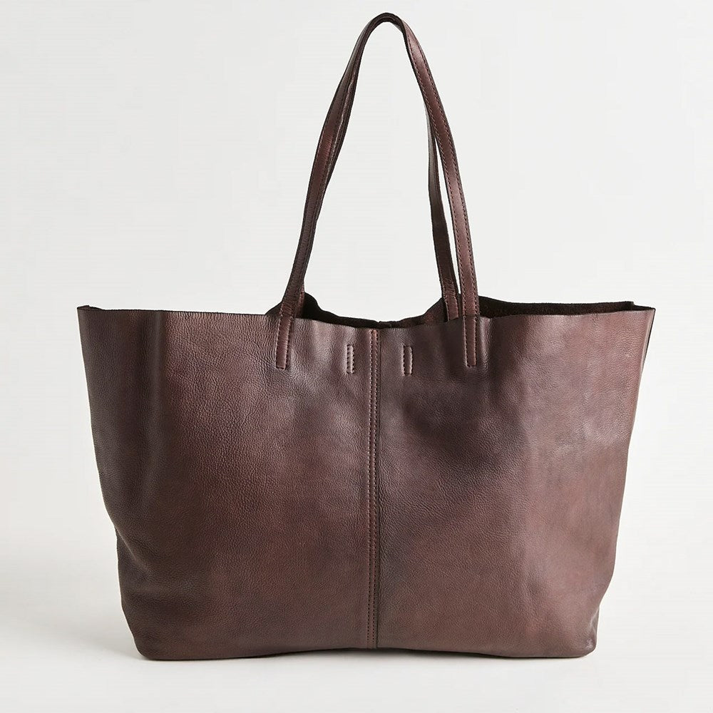 Unlined Tote - Chocolate