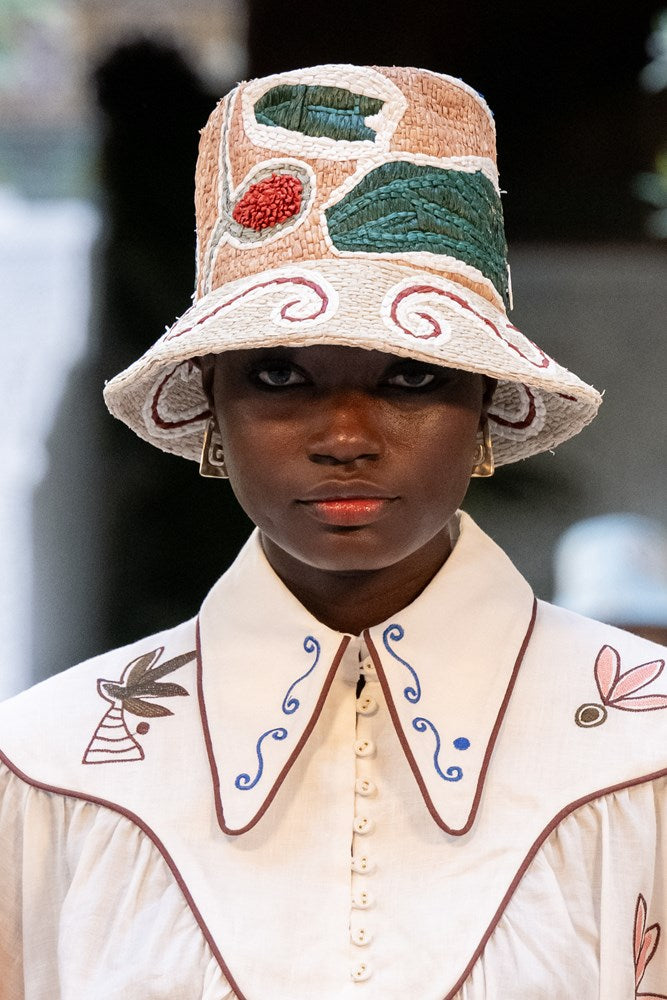 Velora Raffia Bucket Hat