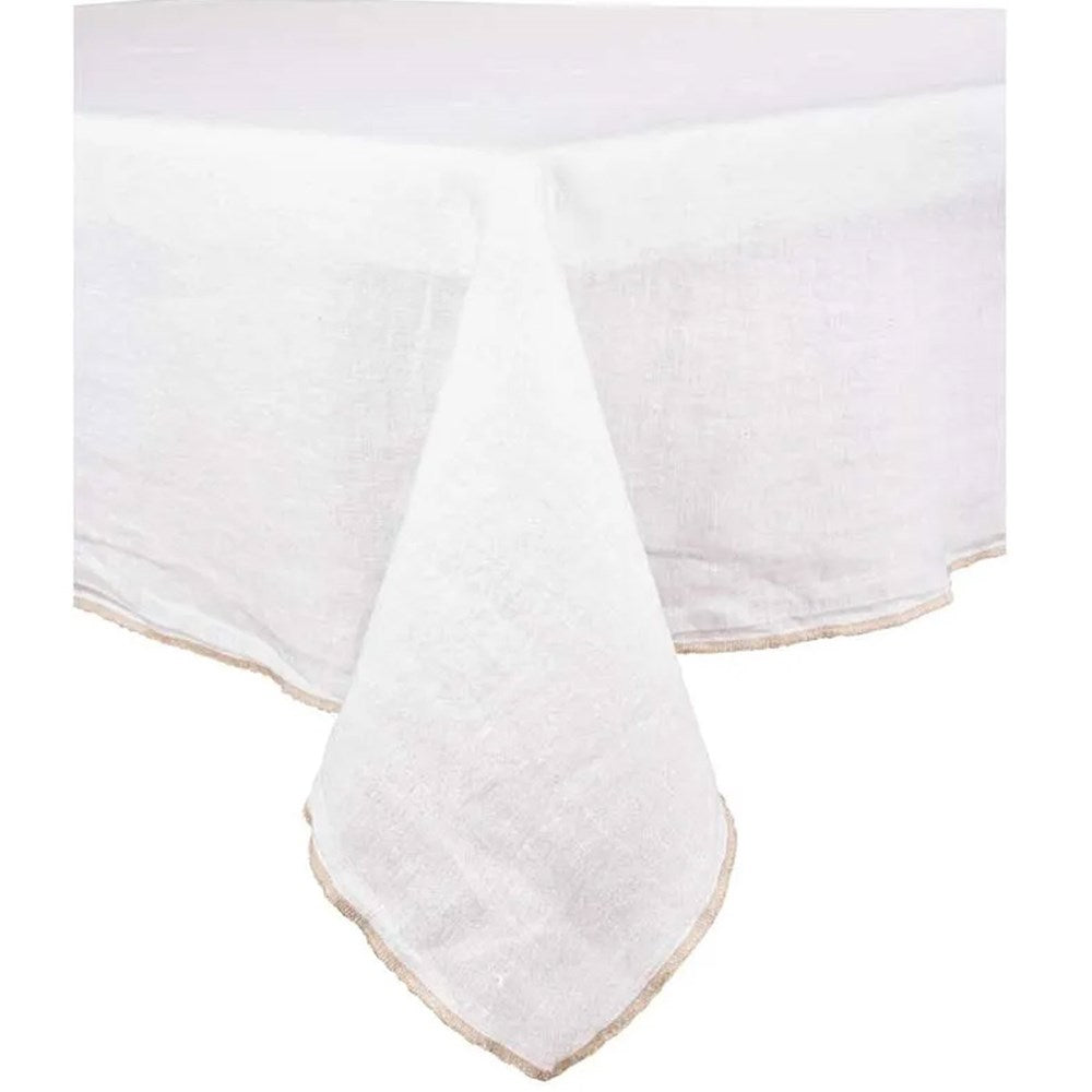 Venise Linen Tablecloth - White