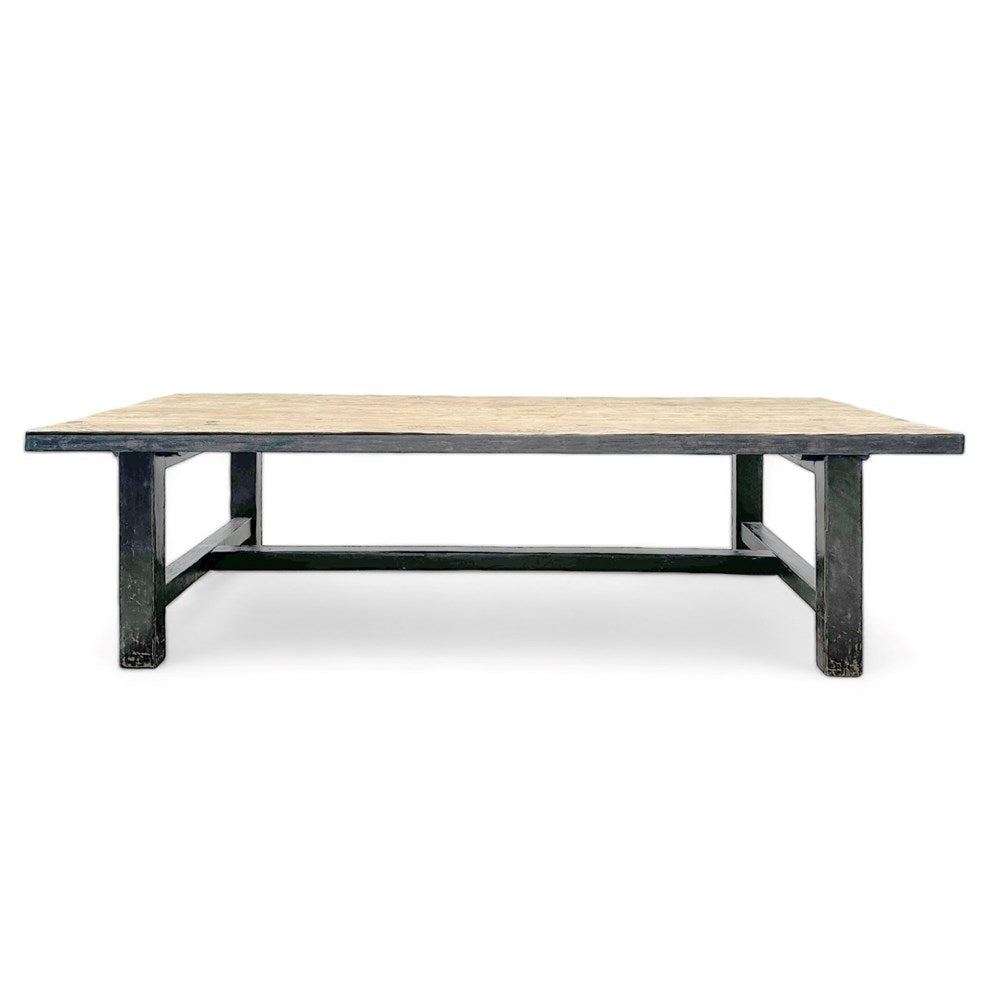 Venteo Rustic Black Dining Table 2.7m Seats 6-8